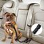 EASERIA Hunde Anschnallgurt fürs Auto, Premium Hund Sicherheitsgurt, Elastische Hundegurt, Länge 53-72- 91 cm, für Alle Hunde, Schwarz- Silberne Punkte