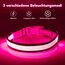 Leuchthalsband Hund, Colaseeme LED Hunde Leuchthalsband, Wasserdicht Hundehalsband Leuchtend, HundeleuchthalsbäNder Aufladbar für Pet Night Walking Safety, rosa M