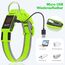 Leuchthalsband Hund, Colaseeme LED Hunde Leuchthalsband, Wasserdicht Hundehalsband Leuchtend, HundeleuchthalsbäNder Aufladbar für Pet Night Walking Safety, grün L