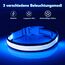 Leuchthalsband Hund(Halbleuchtend blau L), Colaseeme LED Hunde Leuchthalsband, Wasserdicht Hundehalsband Leuchtend, HundeleuchthalsbäNder Aufladbar für Pet Night Walking Safety, blau L
