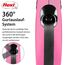 flexi® Classic XS | 3m Gurt Roll-Leine für kleine Hunde bis 12 kg | Miniformat mit 3-Finger Griff | Pink | ausziehbare Hundeleine | Gewicht 108.6 gr | Maße 8.2 x 13 cm