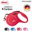 flexi® Classic M | 5m Gurt Roll-Leine für Hunde bis 25 kg | Rot | ausziehbare Hundeleine | Gewicht 274 gr | Maße 11.6 x 18.8 cm
