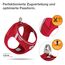 curli MAGNETIC VEST Harness V2 Hundegeschirr (magnetische D-Ringe, Stretch Air-Mesh Obermaterial, größenverstellbar, reflektierender Saum, Gr. XS, Red)