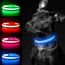 YFbrite Leuchtendes Hundehalsband, wiederaufladbares LED-Hundehalsbands, blinkendes verstellbares reflektierendes Hundehalsbands, Sicherheit leuchtet bei Nacht (Blau, M)