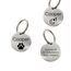 WIENS3D Hundemarke mit Gravur - Personalisiert mit Name - 23mm Namensschild für Halsband Anhänger Marke für Hunde - mit Symbolauswahl - Tiermarke für Hunde, Katzen & Welpen (23 mm_Model_2)