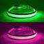 YFbrite Leuchtendes Hundehalsband, wiederaufladbares LED-Hundehalsbands, blinkendes verstellbares reflektierendes Hundehalsbands, Sicherheit leuchtet bei Nacht (Rosa, M)