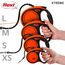 flexi® Xtreme XS Gurt 3 m schwarz/orange, Roll-Leine für Hunde bis 15 kg. Nur 149 gr. leichte Taschenleine im Miniformat 9 x 12,3 cm, Griffgröße für 3-Finger