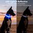 Visinite Leuchtendes LED-Hundehalsband - Wiederaufladbar, Wasserdicht, Reflektierend, Vollständig Verstellbar, Blinkend für Mittelgroße und Große Hunde