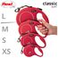 flexi® Classic S | 5m Gurt Roll-Leine für kleine Hunde bis 15 kg | Rot | ausziehbare Hundeleine | Gewicht 200.1 gr | Maße 10 x 16.5 cm