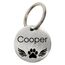 WIENS3D Hundemarke mit Gravur - Personalisiert mit Name - 30mm Namensschild für Halsband Anhänger Marke für Hunde - mit Symbolauswahl - Tiermarke für Hunde, Katzen & Welpen (30 mm_Model_2)