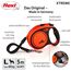 flexi® Xtreme L Gurt 5 m schwarz/orange, Roll-Leine für Hunde bis 65 kg