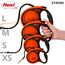 flexi® Xtreme S Gurt 5 m schwarz/orange, Roll-Leine für Hunde bis 20 kg