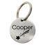 WIENS3D Hundemarke mit Gravur - Personalisiert mit Name - 23mm Namensschild für Halsband Anhänger Marke für Hunde - mit Symbolauswahl - Tiermarke für Hunde, Katzen & Welpen (23 mm_Model_2)