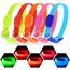 Visinite Leuchthalsband Hund,Wasserdicht,Verstellbare,USB Aufladbar LED Hunde Halsbänder, Leuchtet im Dunkeln, Leuchtendes Hundehalsband hält Ihren Kleinen Hund Sichtbar und Sicher,Blau,S
