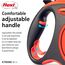 flexi® Xtreme M Gurt 5 m schwarz/orange, Roll-Leine für Hunde bis 35 kg