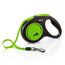 flexi® Neon S Gurt 5 m schwarz/neon-grün, Roll-Leine für Hunde bis 15 kg