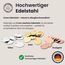 Hundemarke mit Gravur - Personalisiert - Edelstahl - ⌀30mm - Gold - Namensschild für Halsband - Dog Tag - Anhänger Marke für Hunde - mit Symbolauswahl - Tiermarke für Hunde, Katzen, Welpen, Pferde