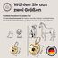 Hundemarke mit Gravur - Personalisiert - Edelstahl - ⌀30mm - Gold - Namensschild für Halsband - Dog Tag - Anhänger Marke für Hunde - mit Symbolauswahl - Tiermarke für Hunde, Katzen, Welpen, Pferde