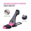 AUBELL Anschnallgurt Hund Auto,Einstellbar Haustier Auto sicherheitsgurt für Hunde, Bungee Hunde Anschnallgurt Geschirr Tether mit Clip Haken-Verschluss & Schnalle, Swivel Karabiner,Rosa