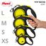 flexi® Neon L Gurt 5 m schwarz, Gurt in neon-gelb, Roll-Leine für Hunde bis 50 kg