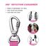 AUBELL Anschnallgurt Hund Auto,Einstellbar Haustier Auto sicherheitsgurt für Hunde, Bungee Hunde Anschnallgurt Geschirr Tether mit Clip Haken-Verschluss & Schnalle, Swivel Karabiner,Rosa