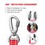 AUBELL Anschnallgurt Hund Auto,Einstellbar Haustier Auto sicherheitsgurt für Hunde, Bungee Hunde Anschnallgurt Geschirr Tether mit Clip Haken-Verschluss & Schnalle, Swivel Karabiner, Rot