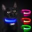 YFbrite Leuchtende Hundehalsbänder, USB-aufladbares LED-Hundehalsband, verstellbares LED-Katzenhalsband für Katzen, Welpen, kleine, mittelgroße und große Hunde (Blau, XS)