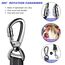 AUBELL Hunde-Sicherheitsgurt für Auto, 2er-Pack, 3-in-1, verstellbar, reflektierend, strapazierfähig, mit Clip, Hakenverschluss und Schnalle, Drehgelenk-Karabiner aus Zinklegierung, Schwarz + Schwarz
