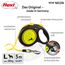 flexi® Neon L Gurt 5 m schwarz, Gurt in neon-gelb, Roll-Leine für Hunde bis 50 kg