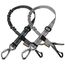 AUBELL Hunde-Sicherheitsgurt für Auto, 2er-Pack-Set, 3-in-1, verstellbar, reflektierend, Bungee, strapazierfähig, Hunde-Auto-Geschirr-Leine mit Clip-Haken-Verschluss & Schnalle, drehbarer Karabiner