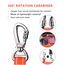 AUBELL Anschnallgurt Hund Auto,Einstellbar Haustier Auto sicherheitsgurt für Hunde, Bungee Hunde Anschnallgurt Geschirr Tether mit Clip Haken-Verschluss & Schnalle, Swivel Karabiner, Orange
