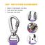 AUBELL Anschnallgurt Hund Auto,Einstellbar Haustier Auto sicherheitsgurt für Hunde, Bungee Hunde Anschnallgurt Geschirr Tether mit Clip Haken-Verschluss & Schnalle, Swivel Karabiner,Lila