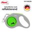 flexi® Neon S Gurt 5 m schwarz/neon-grün, Roll-Leine für Hunde bis 15 kg