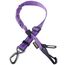 AUBELL Anschnallgurt Hund Auto,Einstellbar Haustier Auto sicherheitsgurt für Hunde, Bungee Hunde Anschnallgurt Geschirr Tether mit Clip Haken-Verschluss & Schnalle, Swivel Karabiner,Lila