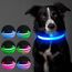 Leuchtendes Hundehalsband, wiederaufladbar über USB-C, reflektierendes, im Dunkeln leuchtendes Hundehalsband mit 7 Beleuchtungsmodi für Sicherheit bei Nacht (Grau, Large)