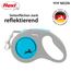 flexi® Neon S Gurt 5 m schwarz/neon-blau, Roll-Leine für Hunde bis 15 kg