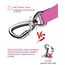 AUBELL Anschnallgurt Hund Auto,Einstellbar Haustier Auto sicherheitsgurt für Hunde, Bungee Hunde Anschnallgurt Geschirr Tether mit Clip Haken-Verschluss & Schnalle, Swivel Karabiner,Rosa