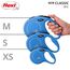 flexi® Classic XS | 3m Seil Roll Leine für kleine Hunde bis 8 kg | Miniformat mit 3-Finger Griff | Blau | ausziehbare Hundeleine | Gewicht 100.7 gr | Maße 8.2 x 13 cm
