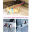 AUBELL Anschnallgurt Hund Auto,Einstellbar Haustier Auto sicherheitsgurt für Hunde, Bungee Hunde Anschnallgurt Geschirr Tether mit Clip Haken-Verschluss & Schnalle, Swivel Karabiner,Rosa