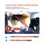 AUBELL Anschnallgurt Hund Auto,Einstellbar Haustier Auto sicherheitsgurt für Hunde, Bungee Hunde Anschnallgurt Geschirr Tether mit Clip Haken-Verschluss & Schnalle, Swivel Karabiner, Orange