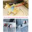 AUBELL Anschnallgurt Hund Auto,Einstellbar Haustier Auto sicherheitsgurt für Hunde, Bungee Hunde Anschnallgurt Geschirr Tether mit Clip Haken-Verschluss & Schnalle, Swivel Karabiner, Rot