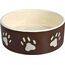 Trixie 24532 Keramikschale mit Beinen, 0,8 l/ø 16 cm, Braun/Taupe