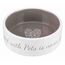 Trixie Keramiknapf Pet's Home – Fressnapf für Hunde & Katzen – mit Herzmotiv – für Futter, Wasser und Milch – spülmaschinenfest – 0,3 l/ø 12 cm – Creme/Taupe – 25053