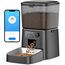 oneisall 3.5L Futterautomat Katze, WiFi Intelligenter Katzenfutter Automat, APP-Steuerung, 1-12 Mahlzeiten pro Tag, Futterspender für Katzen/Hunde, mit Edelstahlnapf (Schwarz)