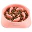 Mateeylife Hundenapf, Anti Schling Napf Hund für MittelgroßE und GroßE Hunde, Slow Feeder Hund FöRdert Eine Gesunde Verdauung,1 Stück Mittlere, Rosa