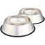 Amazon Basics Hundenapf, Edelstahl, 2 Stück, 946ml, Silberfarben