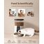 PUPPY KITTY Futterautomat Katze & Hund, 2,4 G WiFi intelligenter Katzenfutter Automat mit Edelstahlnapf für Trockenfutter, App-Steuerung, Sprachaufzeichnung, 1-10 Mahlzeiten pro Tag