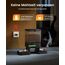 oneisall 5L Futterautomat Katze 2 Näpfe, Katzenfutter Automat mit einem Knopf, Einfache Bedienung, Futterspender für Katzen/Hunde, mit Edelstahlschüssel, Voice Recorder, für kleine/mittlere Haustiere