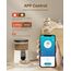 PUPPY KITTY Futterautomat Katze & Hund, 2,4 G WiFi intelligenter Katzenfutter Automat mit Edelstahlnapf für Trockenfutter, App-Steuerung, Sprachaufzeichnung, 1-10 Mahlzeiten pro Tag