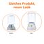 Amazon Basics Futter- und Wasserspender für Haustiere, Tränke, 3.8 liters, Größe S, Transparent, Hunde und Katzen, 1 Einheit